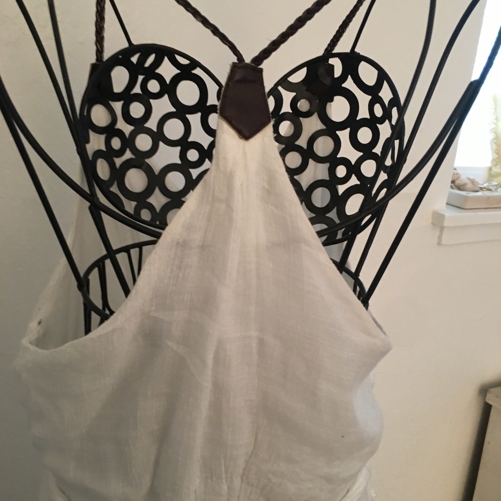 Whit beach dress